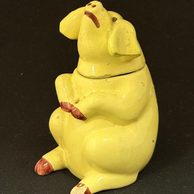 HB Quimper Pig Mustard Pot