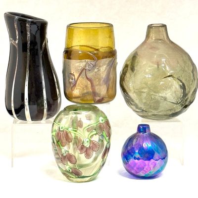 Sale Photo Thumbnail #607: 5 Pcs Contemporary Art Glass