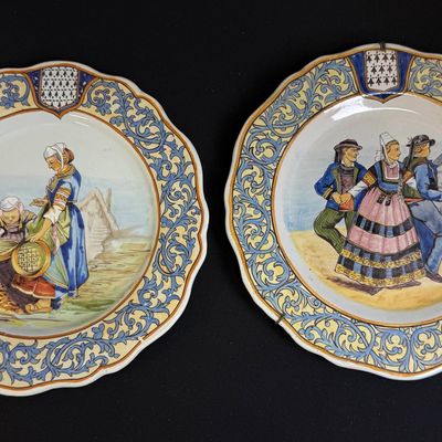 2 Porquier Beau Plates