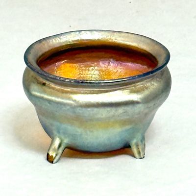 Sale Photo Thumbnail #391: Tiffany Gold Footed Salt