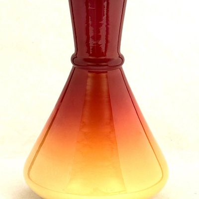 Sale Photo Thumbnail #232: Wheeling Coral Peach Blow Bottle