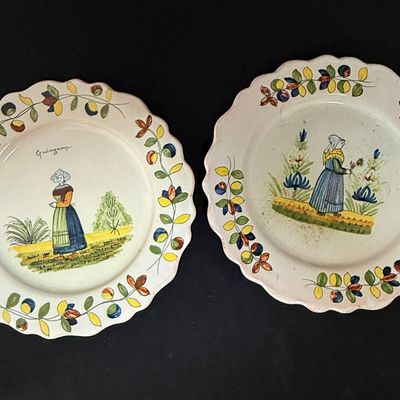 2 LeRoy Dubois Malicorne Plates