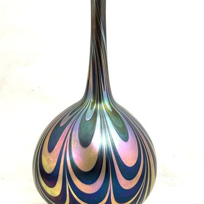 Sale Photo Thumbnail #493: Charles Lotton Bulbous Stick Vase