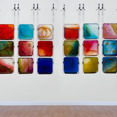 Carrie McGee (American, b.1954) Mixed Media Hanging Sculptures