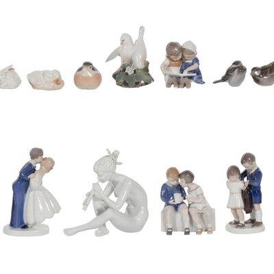 Sale Photo Thumbnail #281: Porcelain Figurine Assortment