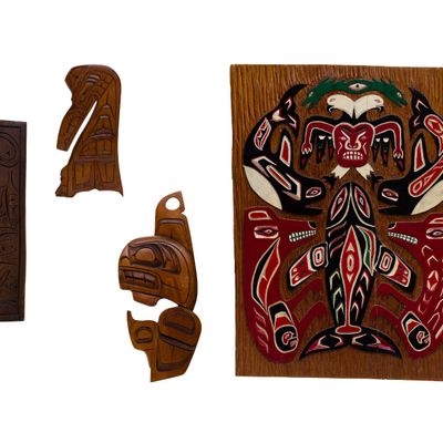 Sale Photo Thumbnail #197: Northwest Coast Wood Carving Assortment