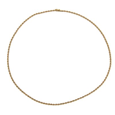Sale Photo Thumbnail #354: 14k Yellow Gold Twisted Rope Necklace