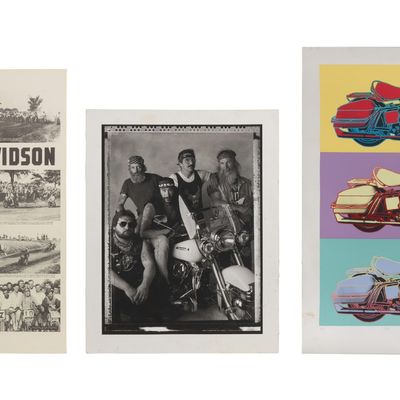 Sale Photo Thumbnail #109: Harley Davidson Poster and Artwork Assortment