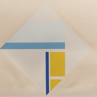 Sale Photo Thumbnail #103: Ilya Bolotowsky (Russian / American, 1907-1981) Serigraph