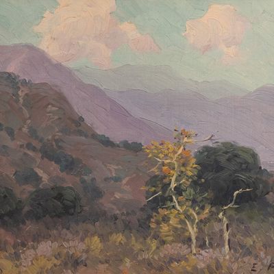 Edgar Alwin Payne (American, 1883-1947) Oil on Board