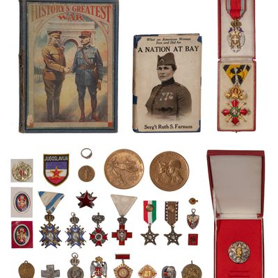 Sale Photo Thumbnail #392: Military Medal and Ephemera Assortment