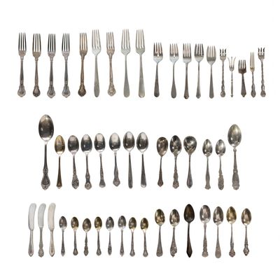 Sale Photo Thumbnail #317: Sterling Silver Flatware Assortment