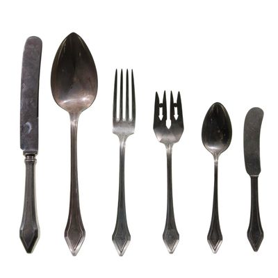 Sale Photo Thumbnail #315: Gorham Clermont Sterling Silver Flatware Service