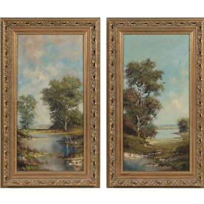 S. Lobau (German, 20th Century) Oil on Canvas