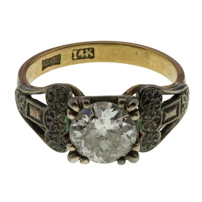 Sale Photo Thumbnail #356: 10k Gold and Diamond Ring