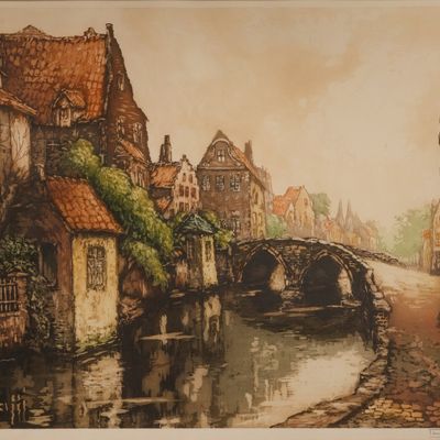 Sale Photo Thumbnail #121: Robert Van Der Vinck (Dutch, 1914-1981) Etching