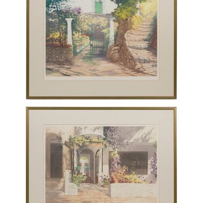 Sale Photo Thumbnail #126: Simon Bull (British / American, b.1958) 'Sunlit Doorway' Etchings