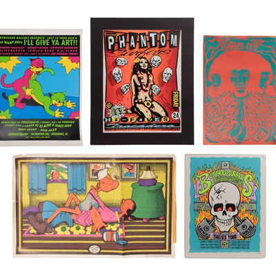 Sale Photo Thumbnail #110: Alternative Artists Off Set Lithograph / Silkscreen Poster Assortment