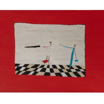 Felipe Gimenez (Argentinian, b.1963) 'Three Love Tests of Dr. Green' Acrylic on Canvas
