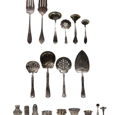Sale Photo Thumbnail #321: Sterling Silver Tableware Assortment