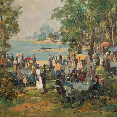Wilhelm Thelen (German, 1917-1985) Oil on Canvas