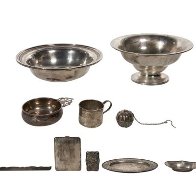 Sale Photo Thumbnail #320: Sterling Silver Hollowware Assortment