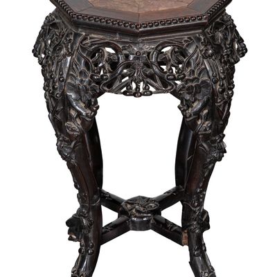 Sale Photo Thumbnail #144: Chinese Marble Top Plant Stand