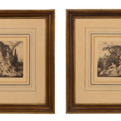 Sale Photo Thumbnail #115: Unknown Artist (French, 19th Century) Etchings