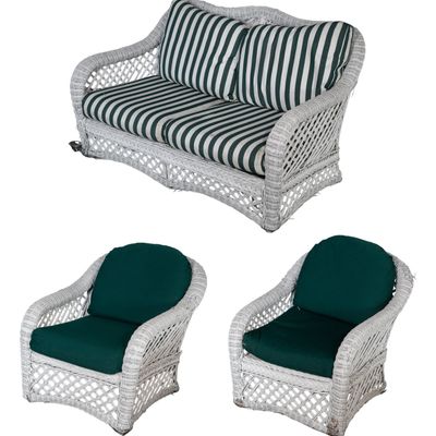 Sale Photo Thumbnail #297: Wicker Outdoor Furniture Suite