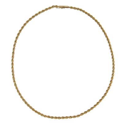 Sale Photo Thumbnail #324: 14k Yellow Gold Twisted Rope Necklace