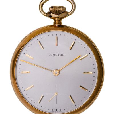 Sale Photo Thumbnail #369: Ariston 14k Yellow Gold Open Face Pocket Watch