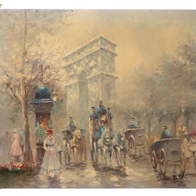 J. Gaston (American, 20th Century) Oil on Canvas