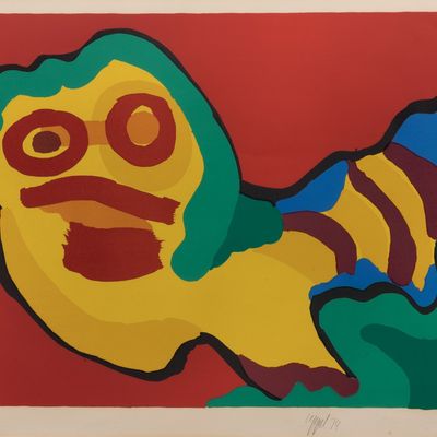 Karel Appel (Dutch, 1921-2006) 'Nothing to Do' Lithograph