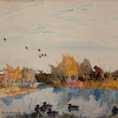 Roy Martell Mason (American, 1886-1972) Watercolor