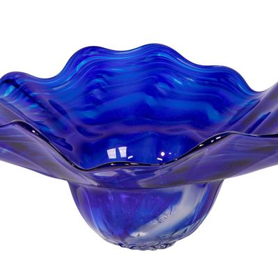Sale Photo Thumbnail #254: Herman Leonhardt (American, 1948-2011) 'Swamp Art' Glass Bowl