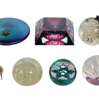 Sale Photo Thumbnail #292: Art Glass Paperweight Assortment