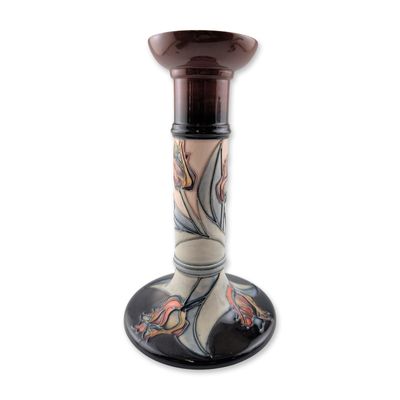 Sally Tuffin for Moorcroft Red Tulip Candlesticks