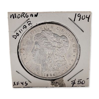 1904 US Morgan Silver Dollar Coin
