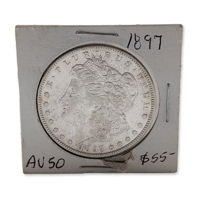 1897-S US Morgan Silver Dollar Coin