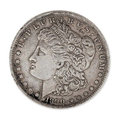 1890-O US Morgan Silver Dollar Coin