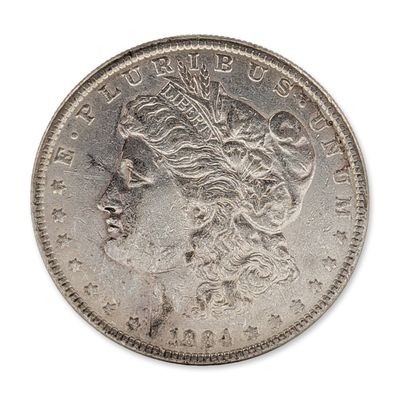 1884 US Morgan Silver Dollar Coin