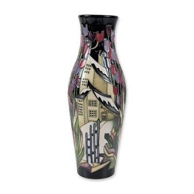 Moorcroft Town of Flowers Ceramic Vase