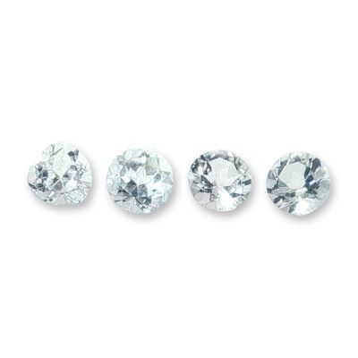 Set of Four Loose Aquamarine Gemstones