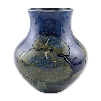 Moorcroft Moonlit Blue Pattern Pottery Vase