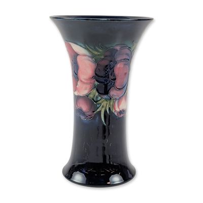 Walter Moorcroft Anemone Pattern Trumpet Vase