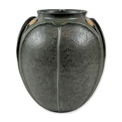 Rare Ephraim Faience Pottery "Serendipity" Arts & Crafts Ceramic Vase
