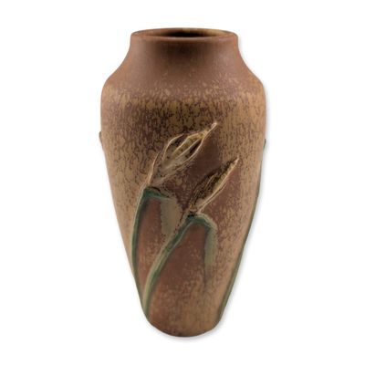 Ephraim Pottery Harvest Wheat Ceramic Vase