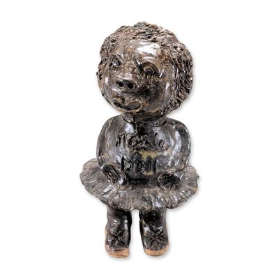 Marie Rogers Pottery Folk Art Doll Figurine