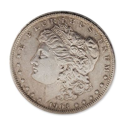1903 US Morgan Silver Dollar Coin