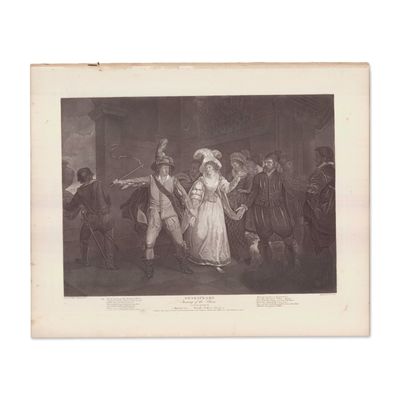 Francis Wheatley Engraving Taming of the Shrew Boydell Gallery 1795